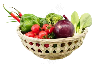 编织篮蔬菜食材