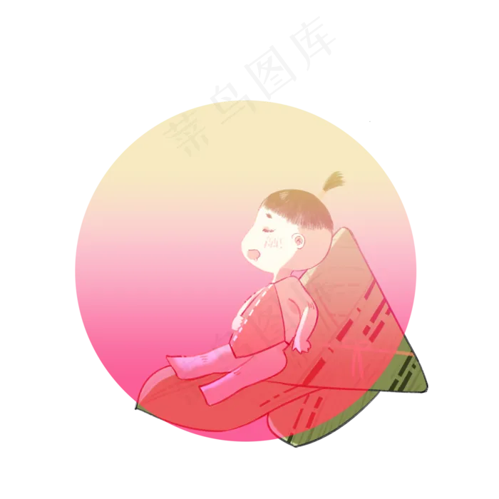 小孩粽子(2000X2000(DPI:300))psd模版下载