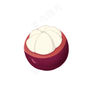 水果装饰图案剥开山竹