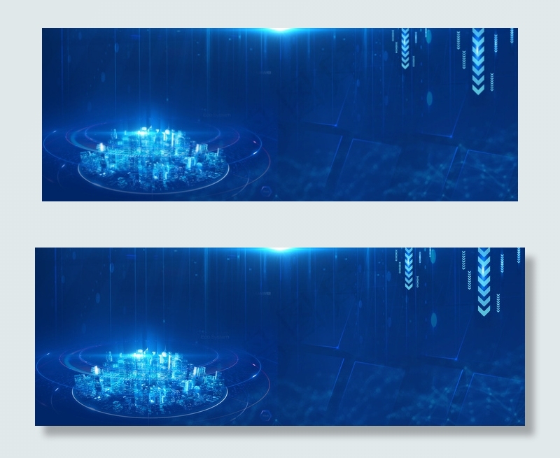 城市科技背景合成背景图片素材