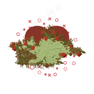 简约扁平MBE七夕情人节玫瑰花