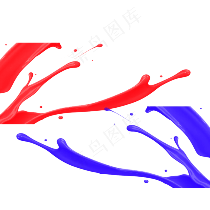 飞溅的彩色油漆设计(2000X2000(DPI:72))psd模版下载