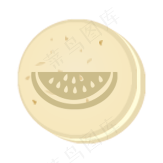 马卡龙清新糖果色西瓜水果图标