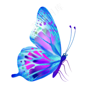 矢量创意简约扁平蝴蝶