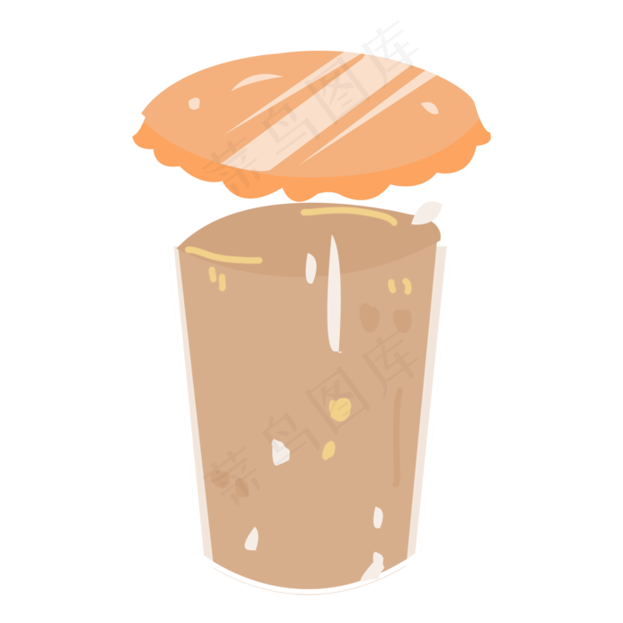手绘柠檬饮料橙汁(1500X1500(DPI:300))psd模版下载