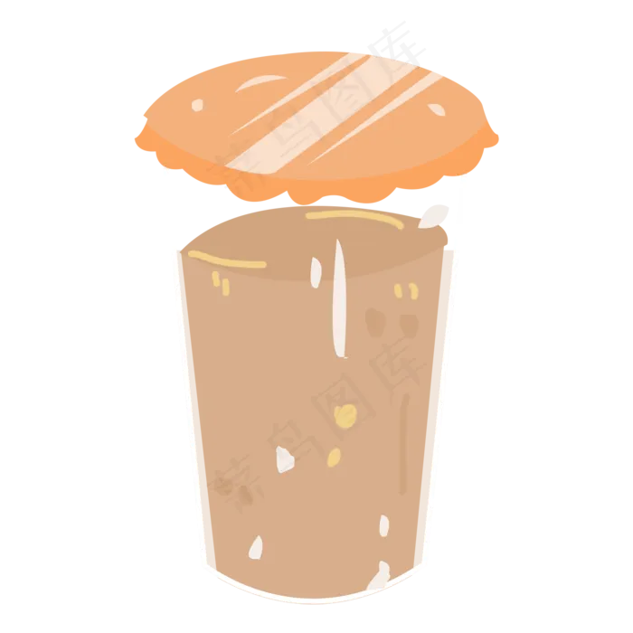 手绘柠檬饮料橙汁(1500X1500(DPI:300))psd模版下载