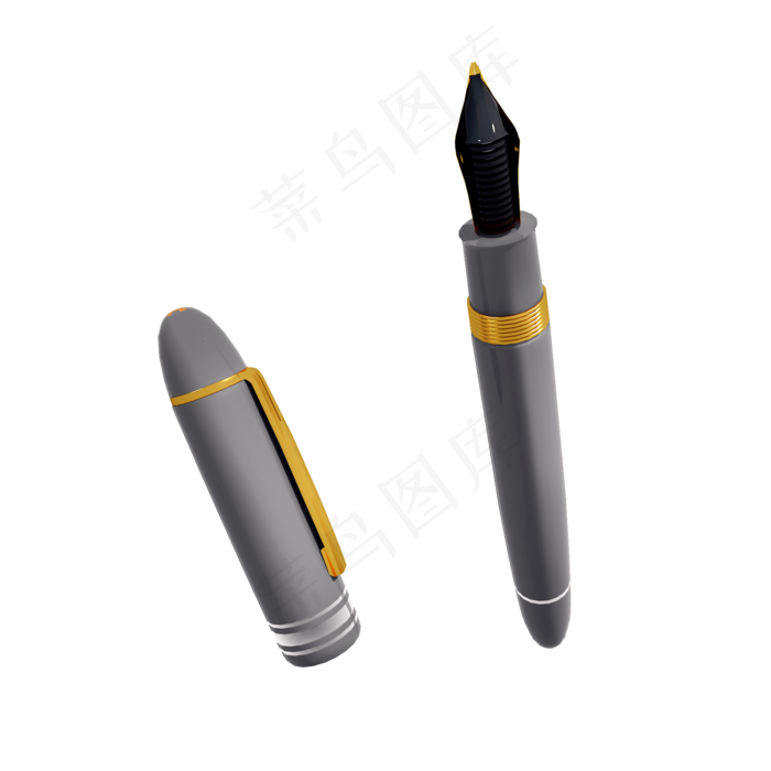 仿真钢笔png图