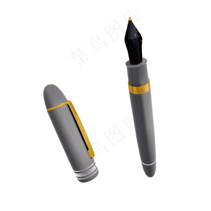 仿真钢笔png图(2000X2000(DPI:300))psd模版下载