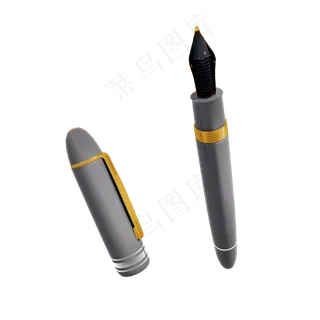 仿真钢笔png图