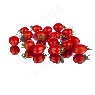 一堆红色的圣女果水果免扣图