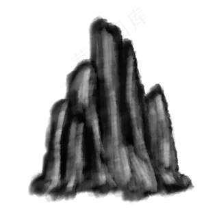 水墨山水png素材