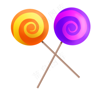 可爱棒棒糖果素材元素