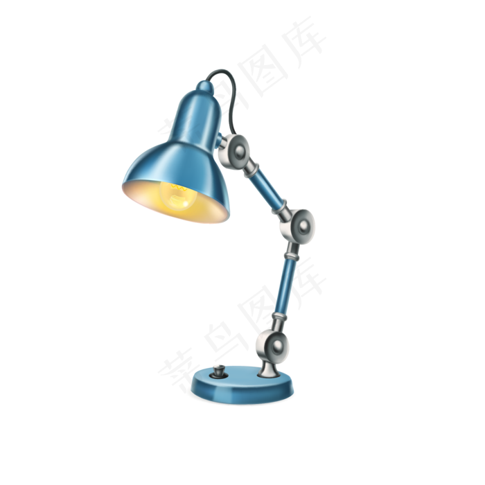 暑假毕业季台灯卡通矢量图,免抠元素