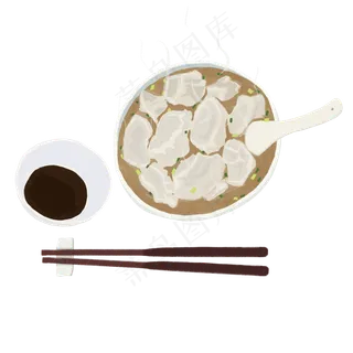 卡通手绘传统美食饺子,免抠元素 卡通手绘传统美食饺子,免抠元素