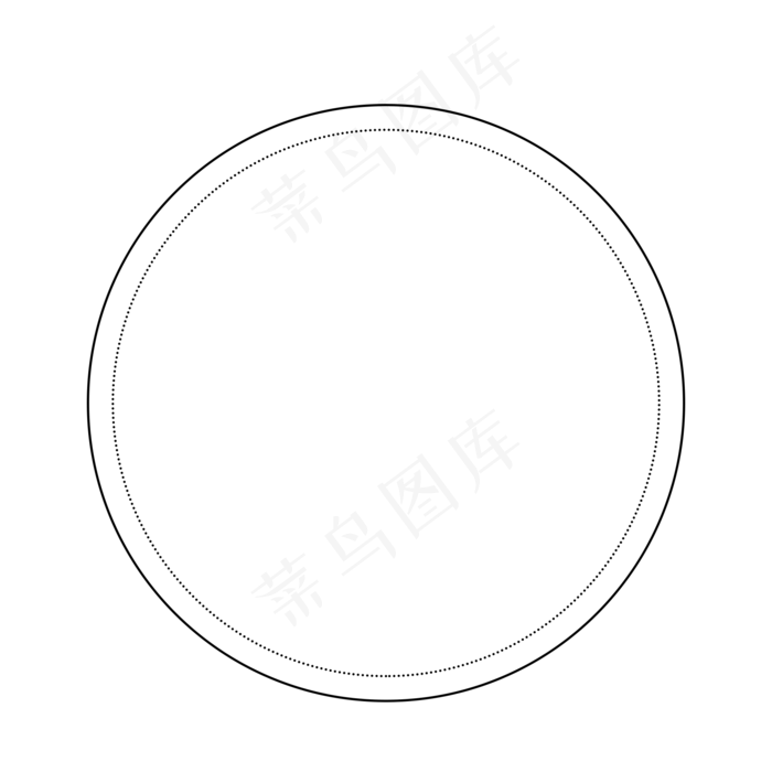 手绘黑色线条边框(2000X2000(DPI:300))psd模版下载