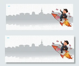 简约人才招聘banner