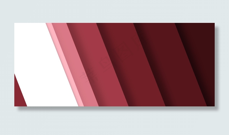 乘风破浪简约立体红色渐变商务背景