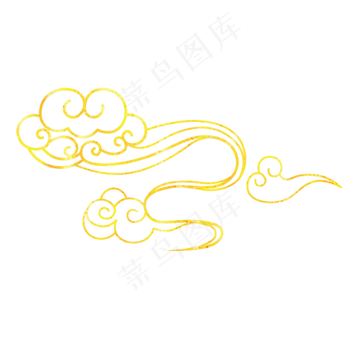 2019烫金祥云纹样png免抠(2000X2000(DPI:300))psd模版下载