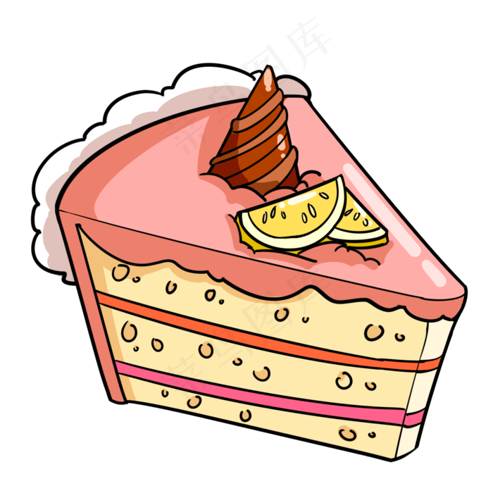 卡通巧克力水果蛋糕