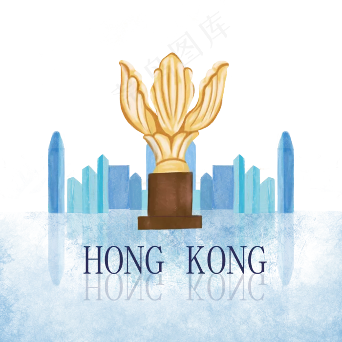 旅游香港地标建筑,免抠元素(2500*2500px 300 dpi )psd模版下载