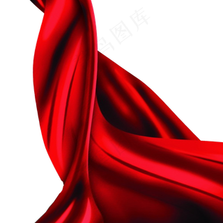 红色党建不规则丝带渐变