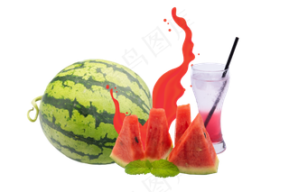 新鲜水果西瓜汁