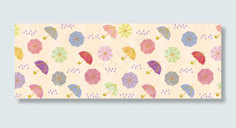 可爱清新雨伞背景底纹