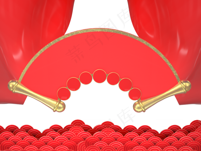 红色金色春节舞台,免抠元素(2000X1500(DPI:72))psd模版下载