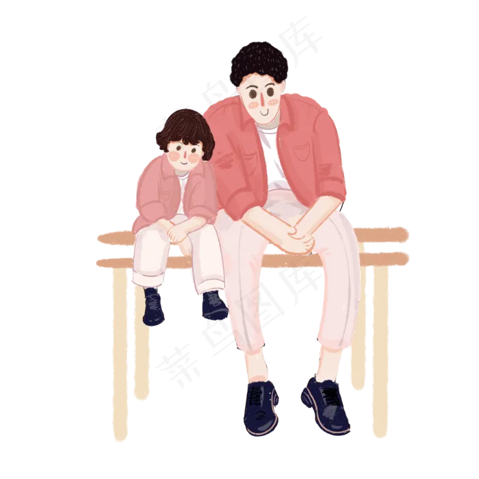 在双杠上坐着的父子(2000X2000(DPI:264))psd模版下载