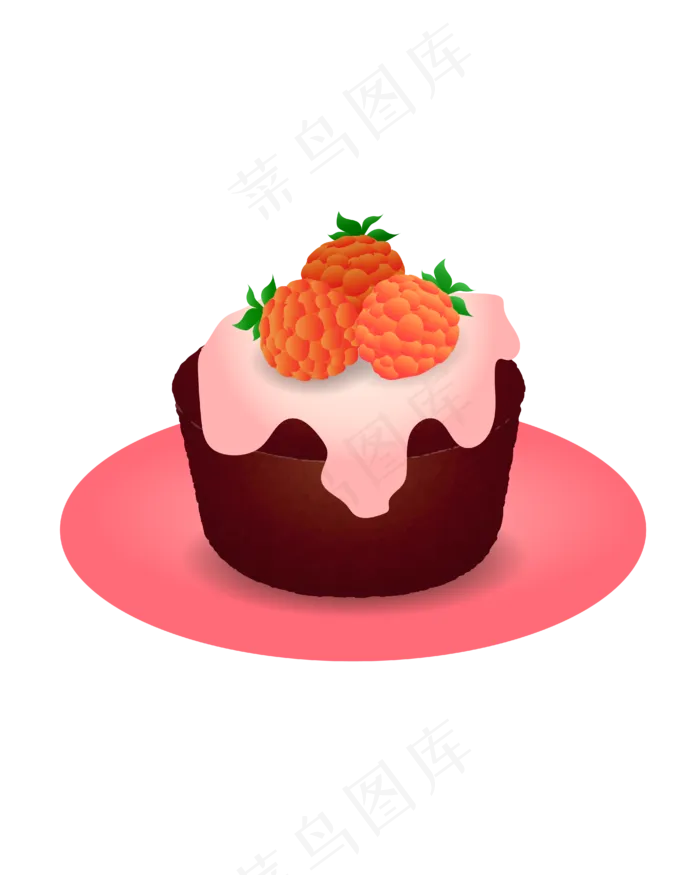 卡通矢量卡通蛋糕糕点(3000X3000(DPI:300))ai矢量模版下载
