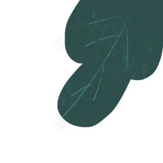 卡通植物绿叶插图