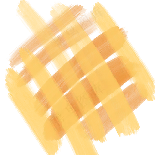 交叉涂抹橘色水彩笔刷