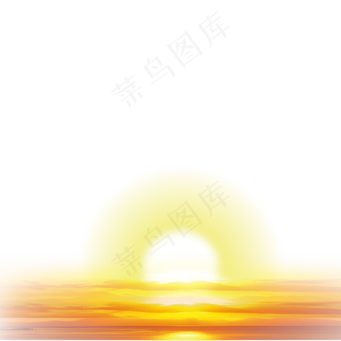 早晨光水面日出