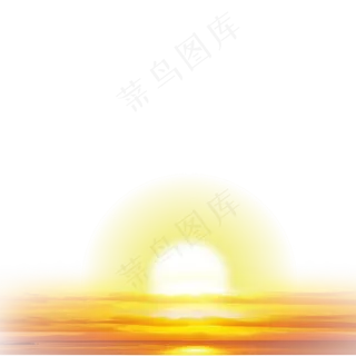 早晨光水面日出