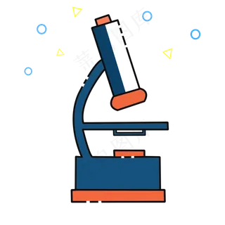 护士节蓝色显微镜