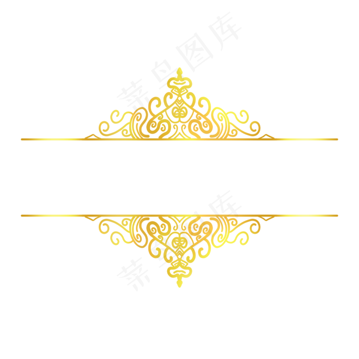 矢量图创新设计金色相框