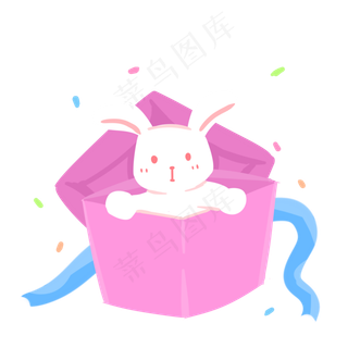 儿童节白色兔子