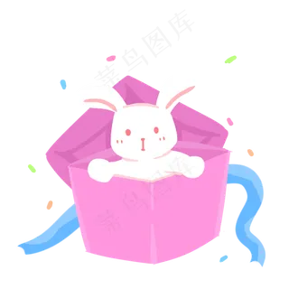 儿童节白色兔子