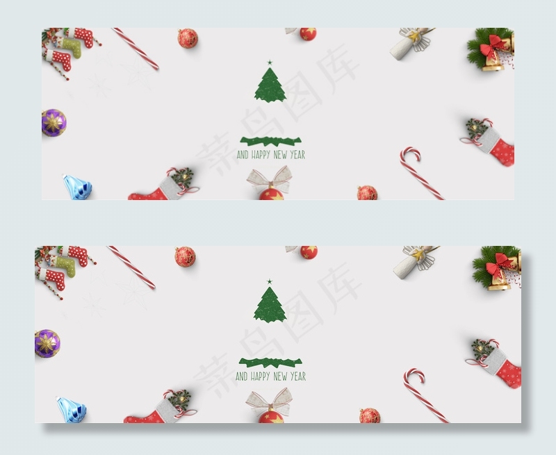 白色圣诞节礼物立体背景