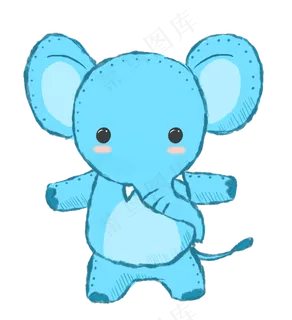 手绘卡通动物装饰素材,免抠元素