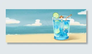 夏日降暑清凉饮料水果