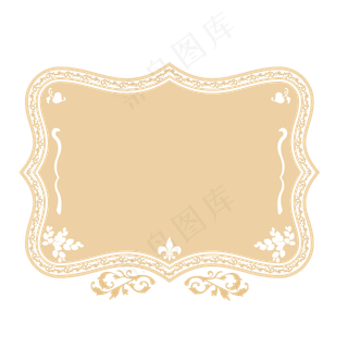 淡雅欧式简约边框