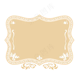 淡雅欧式简约边框