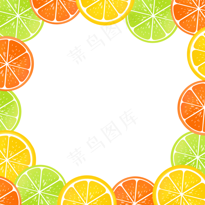 夏季水果边框2