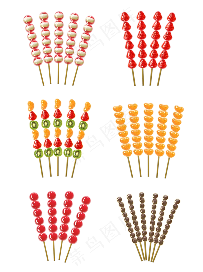 传统美食糖葫芦中国风糖葫芦套图(3072X4107(DPI:300))psd模版下载