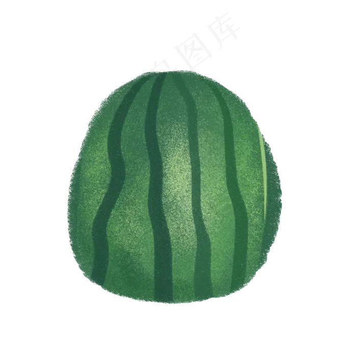 矢量图水彩绿色西瓜(2000X2000(DPI:300))psd模版下载