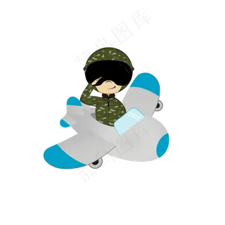 八一建军节空军敬礼PNG素材