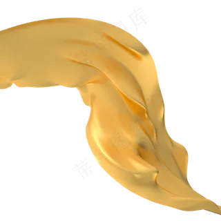 金色丝绸,免抠元素