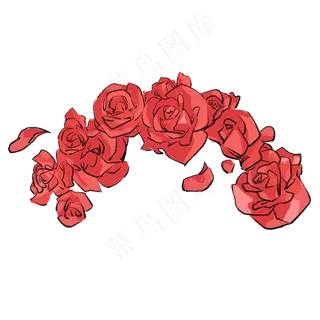 夏天夏日玫瑰写实