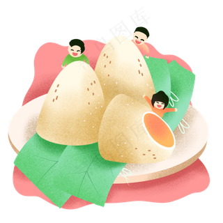 端午节大粽子蛋黄粽